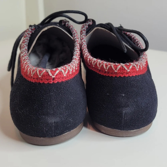 Bamboo Palazzo 01 Black Lace-Up Moccasin Booties Size Women's 7.5 with Box - Picture 4 of 12